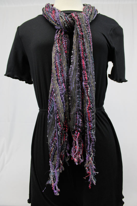 Multi-color Scarf (black, pink, purple, gold, blue, silver, white)
