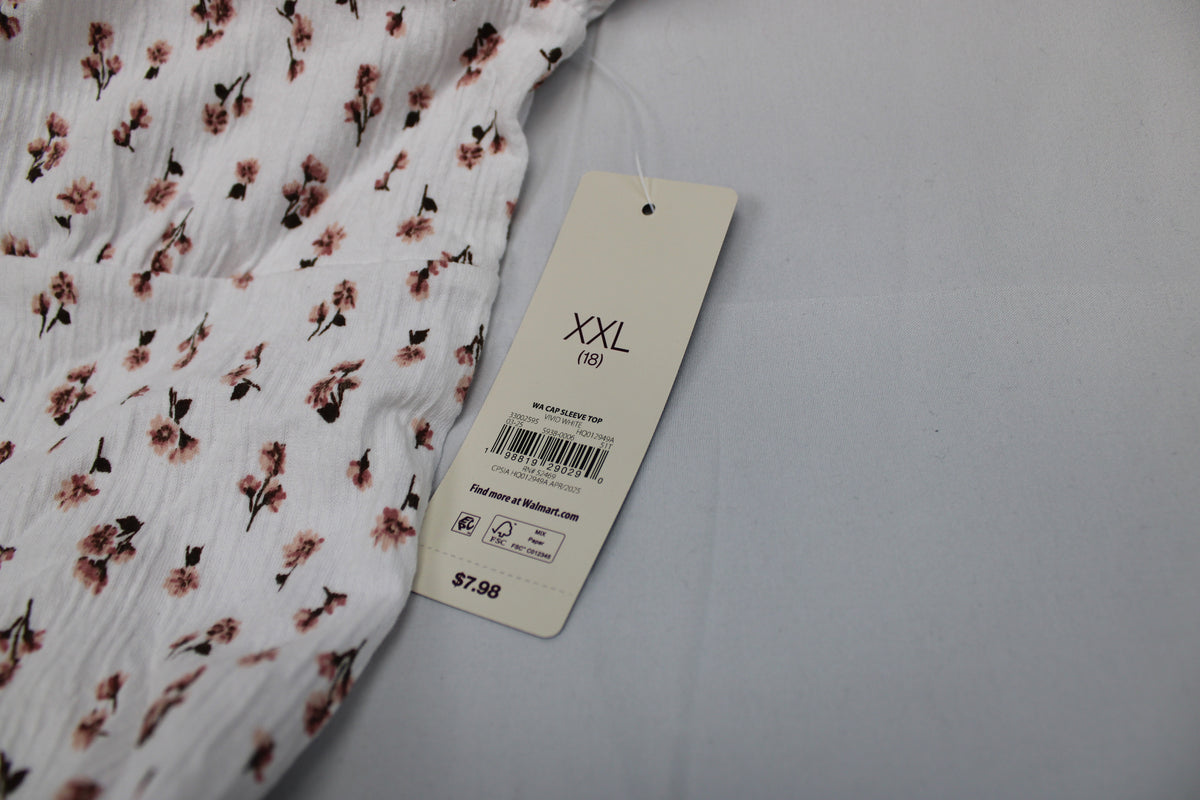 NWT Weekend Academy Short Sleeve Peplum Shirt, Size XXL