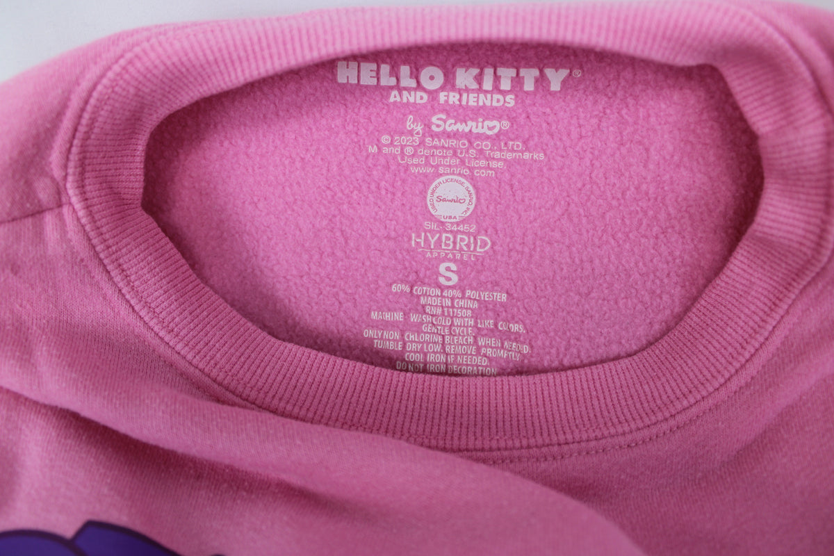 Hello Kitty Pink Crewneck Sweatshirt, Size S