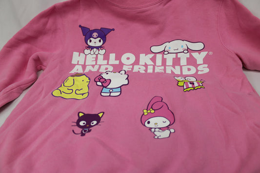 Hello Kitty Pink Crewneck Sweatshirt, Size S