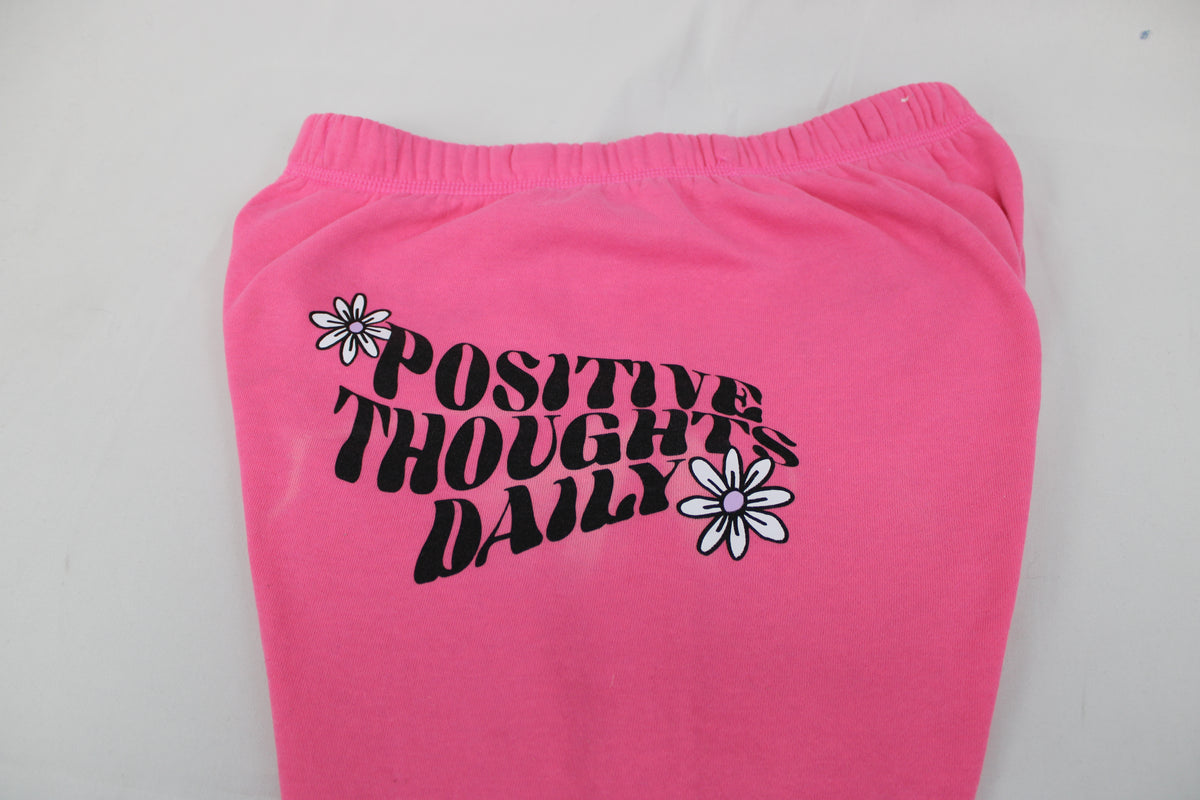 Justice Pink Sweatpants, Size L