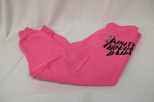 Justice Pink Sweatpants, Size L