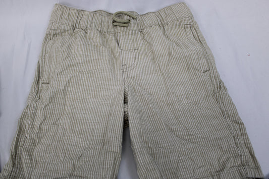 Cat & Jack Boys Khaki/White striped Shorts, Size M