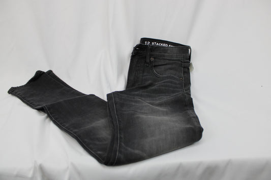 NWT Gap Black Stacked Skinny Jeans, Size 12