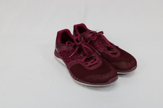 Reebok ZPrint Run Hazard running shoe, berry/maroon/white, Women's 8.5
