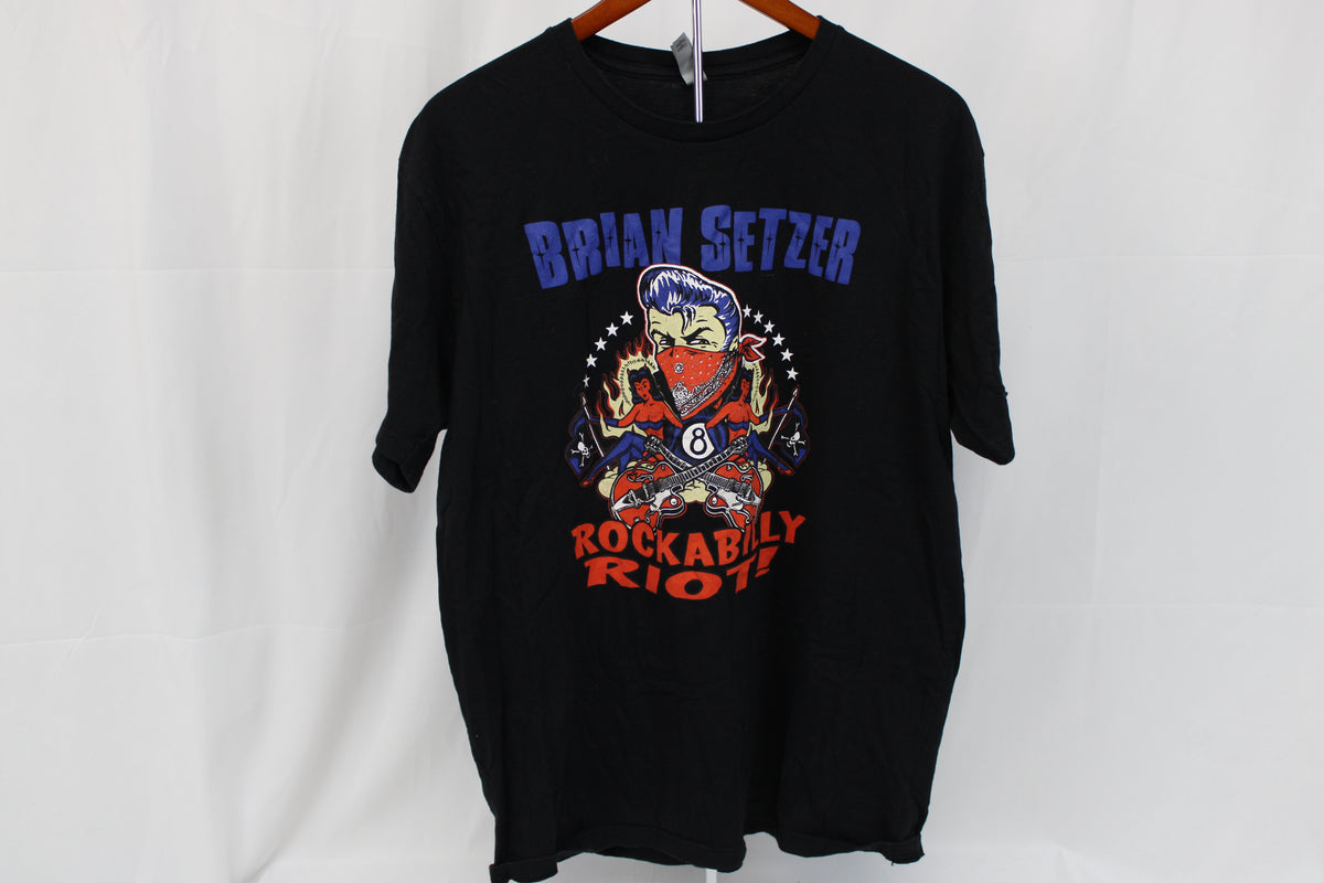 Brian Setzer Rockabilly Riot Tour t-shirt, Men's XL