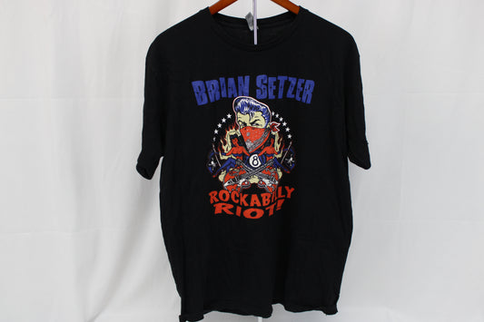 Brian Setzer Rockabilly Riot Tour t-shirt, Men's XL