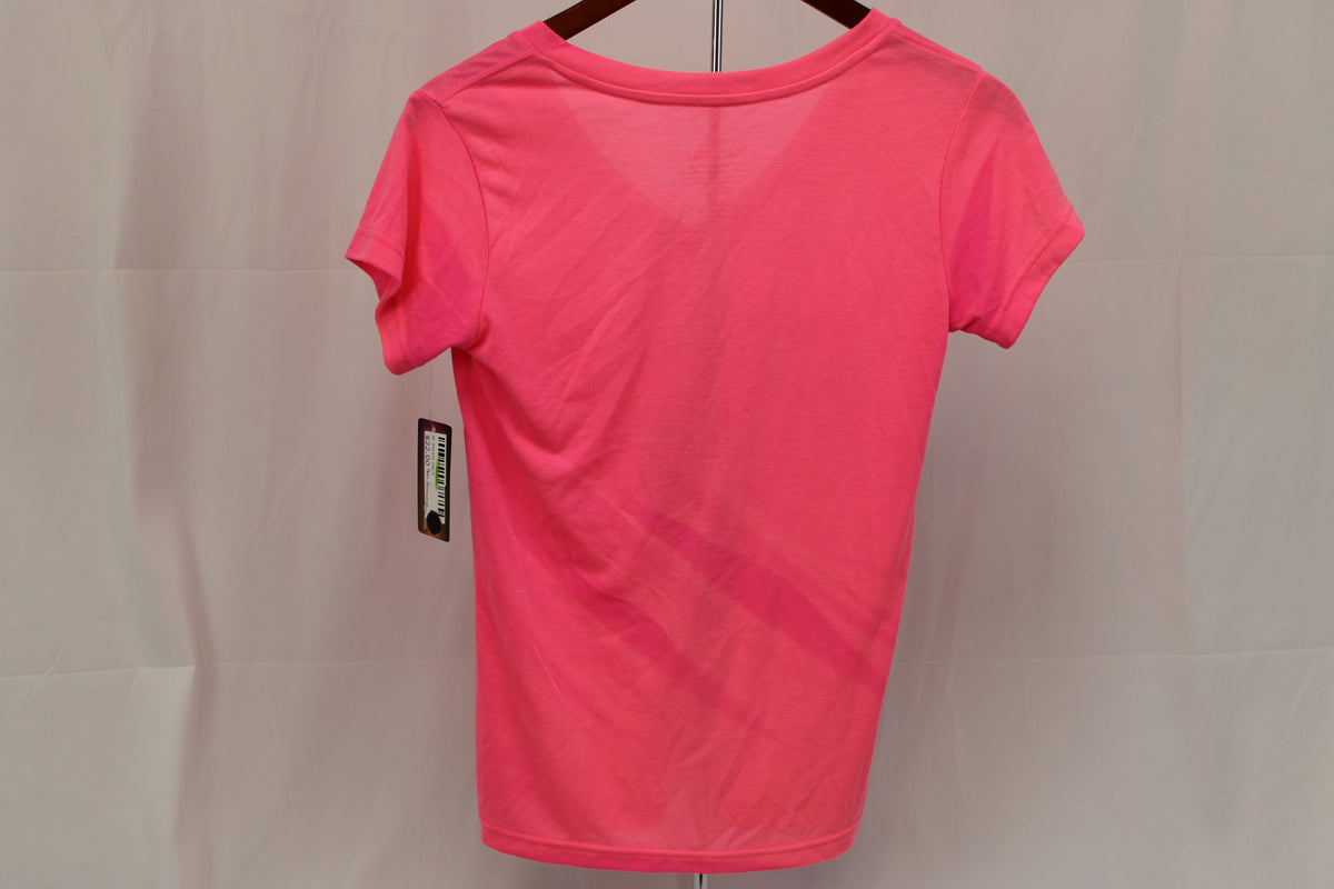 Colosseum polyester moisture wicking Nebraska v-neck t-shirt, NWT, Women's S