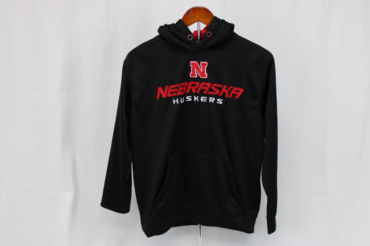 Stadium Athletics Nebraska Huskers polyester hooded sweatshirt, Men's S