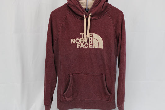 The North Face heavy cotton hooded sweatshirt, burgundy, Women's L