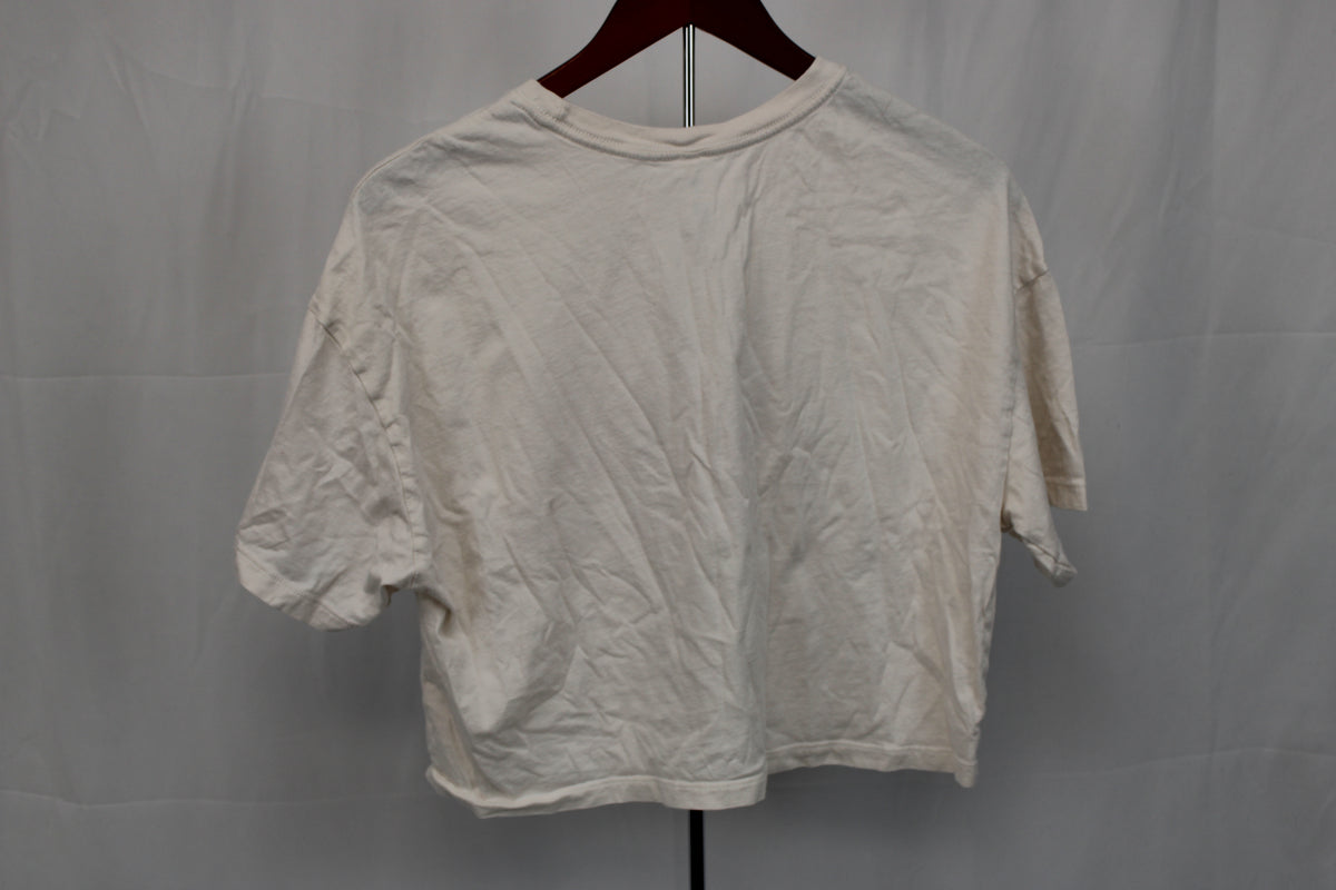 Bella + Canvas Nebraska Huskers football cropped t-shirt, Women's L