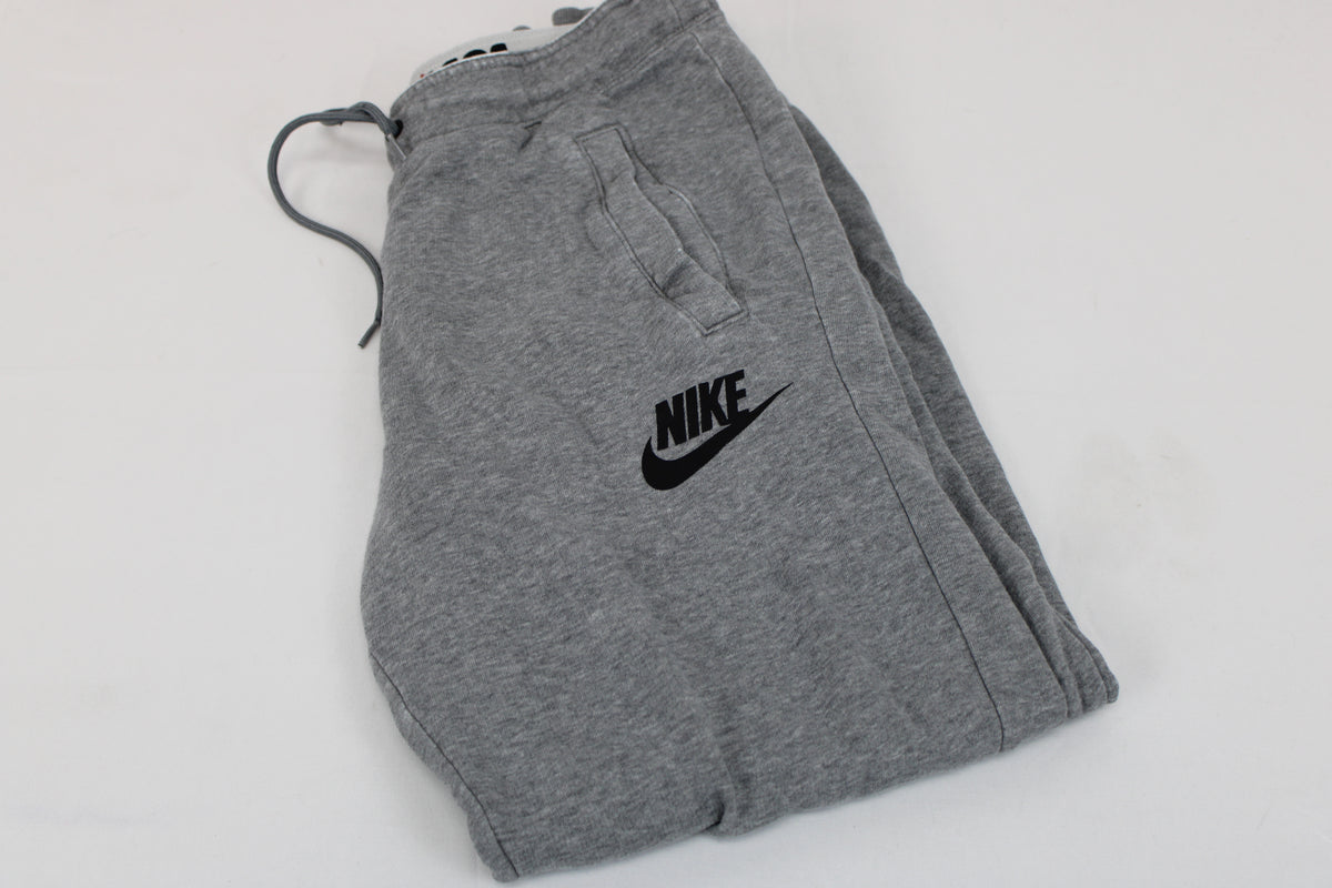 Nike fleece lined cotton drawstring sweatpants, grey, Men's S