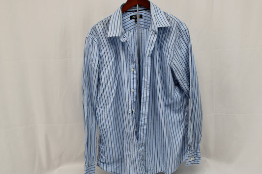 Apt. 9 striped long sleeve button down dress shirt, Men's XL
