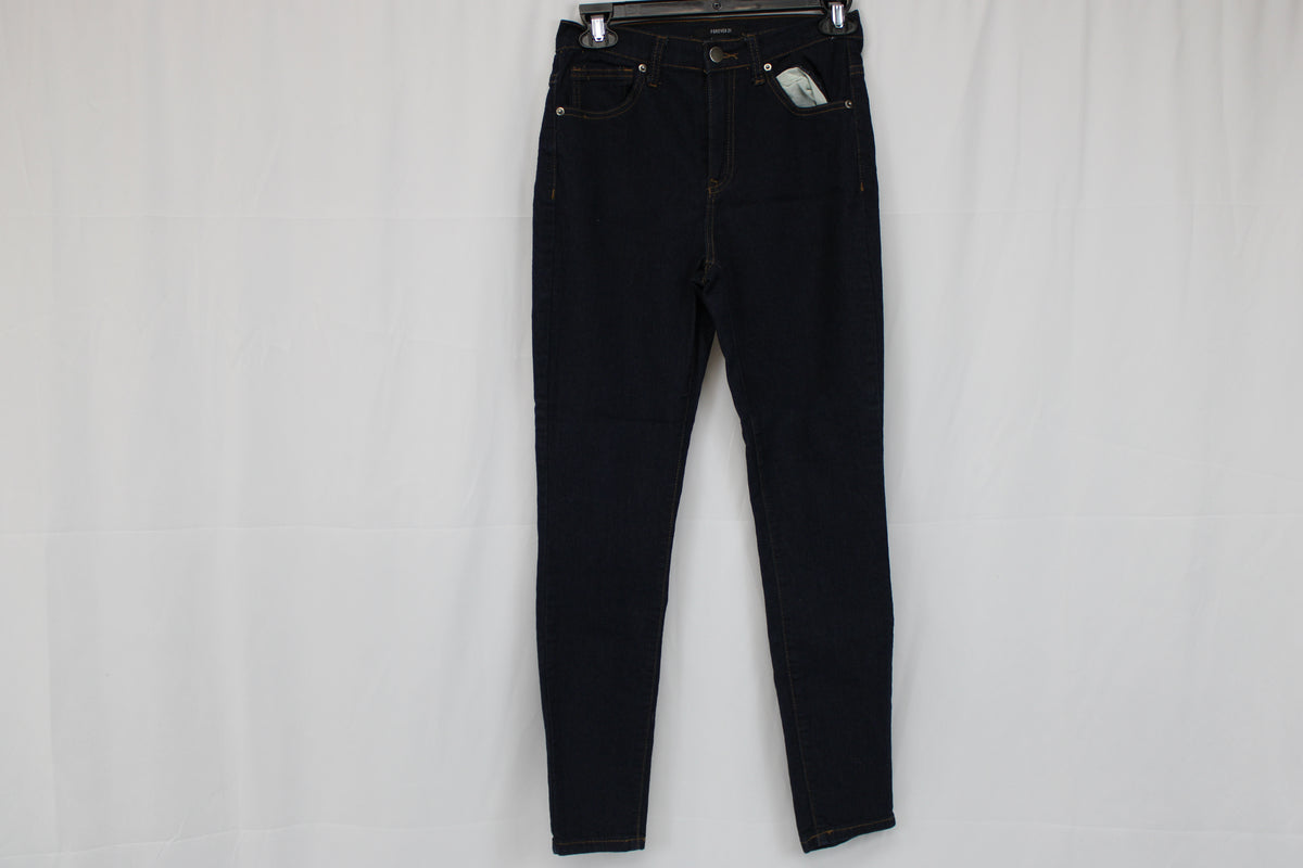 Forever 21 super skinny high waisted jeans, dark wash, Women's 26 (2)