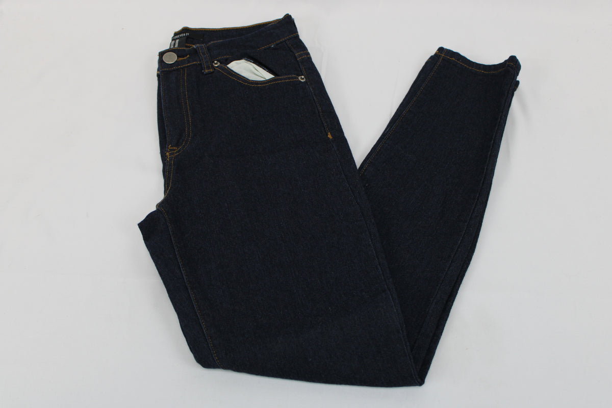 Forever 21 super skinny high waisted jeans, dark wash, Women's 26 (2)