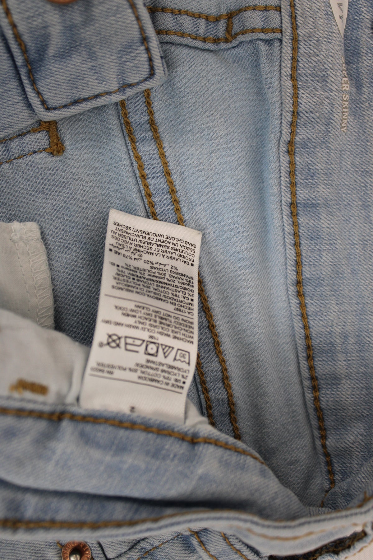 Old Navy super skinny light wash jeans, Women's 2