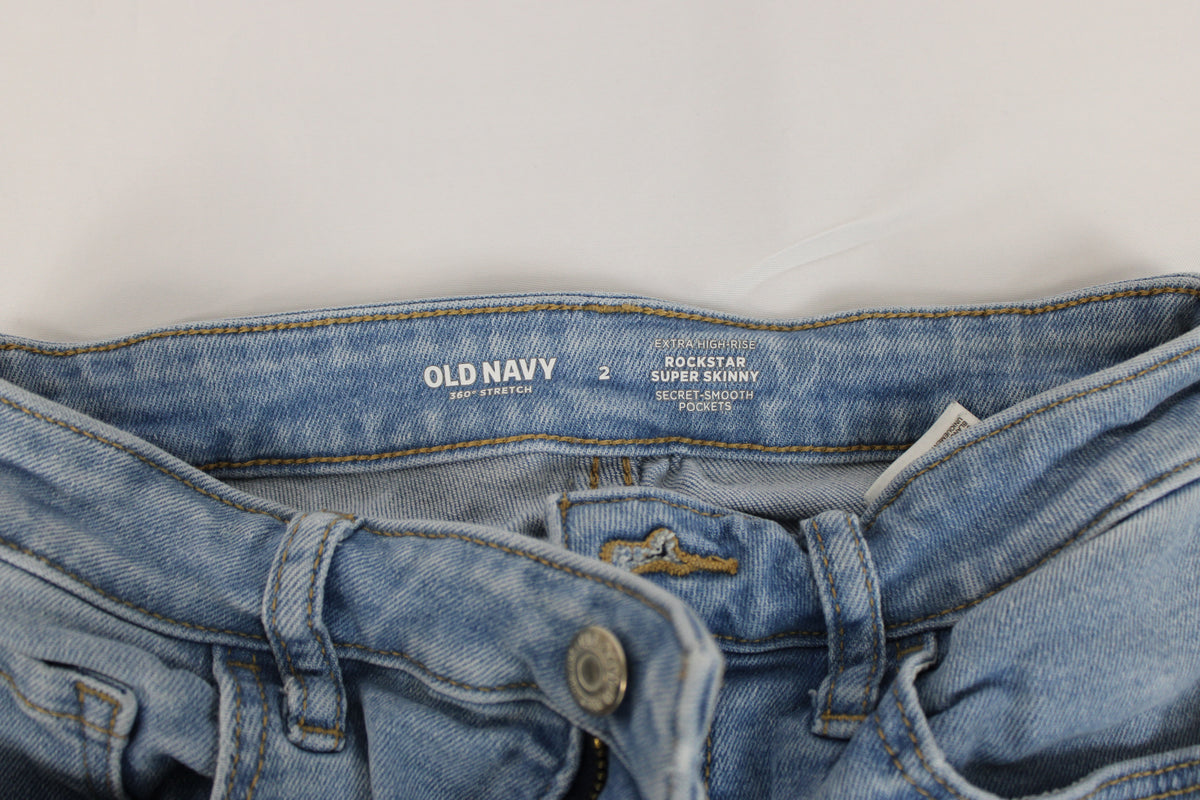 Old Navy Rockstar super skinny distressed jeans, Women's 2