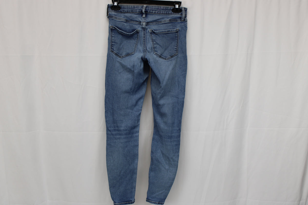 Old Navy Rockstar super skinny mid rise jeans, medium wash, Women's 2