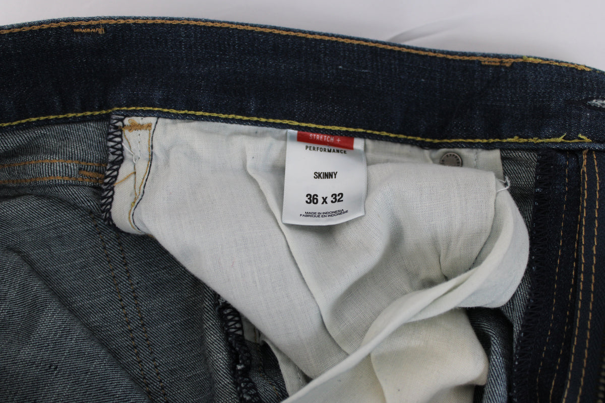 Express slim fit straight leg jeans, dark wash, Men's 36x32