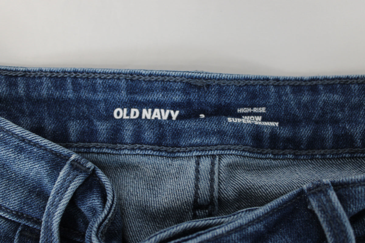 Old Navy Wow super skinny high rise jeans, medium wash, Women's 2