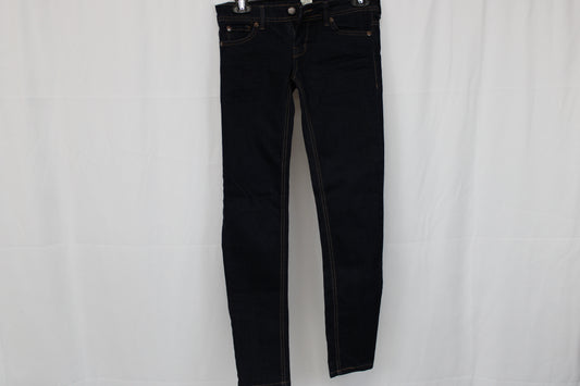 Blue Asphalt y2k era high rise short skinny jeans, dark wash, Women's 1