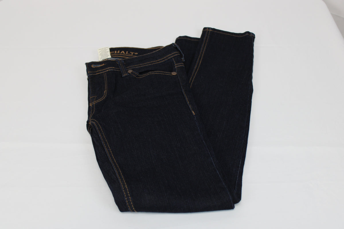 Blue Asphalt y2k era high rise short skinny jeans, dark wash, Women's 1