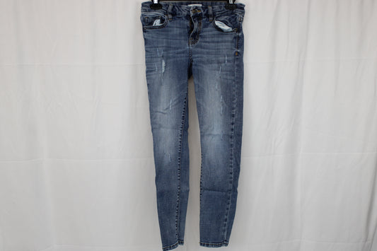 Studio Blue distressed medium wash skinny jeans, Women's 26