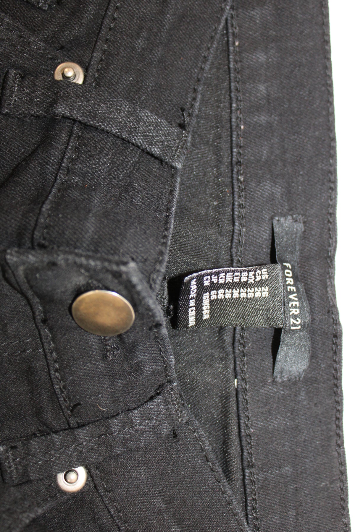 Forever 21 skinny high waisted jeans, black, Women's 26