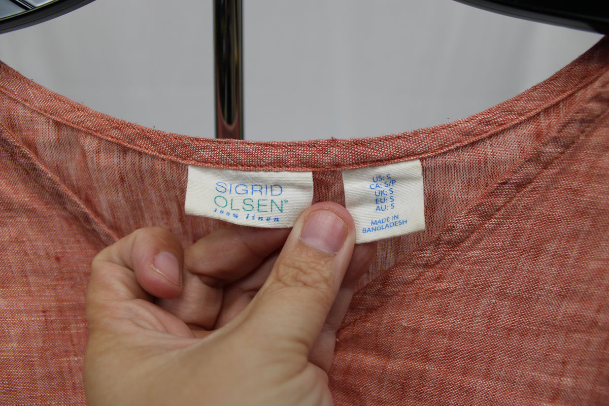 Sigrid Olsen Linen Shirt, Size S