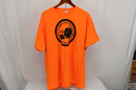 Ponca Tribe of Nebraska Every Child Matters logo t-shirt, Men's XL