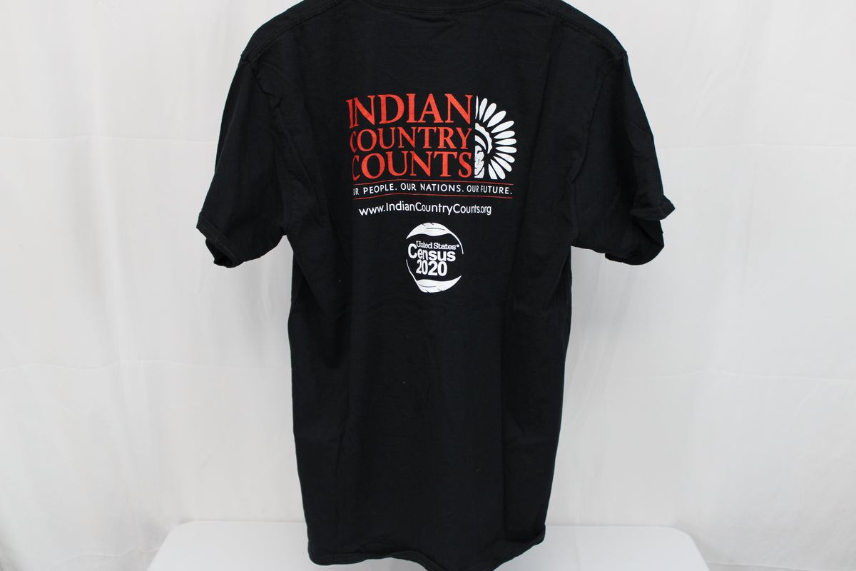 Port & Company I am Ponca and I Count 2020 U.S. Census graphic t-shirt, Men's L