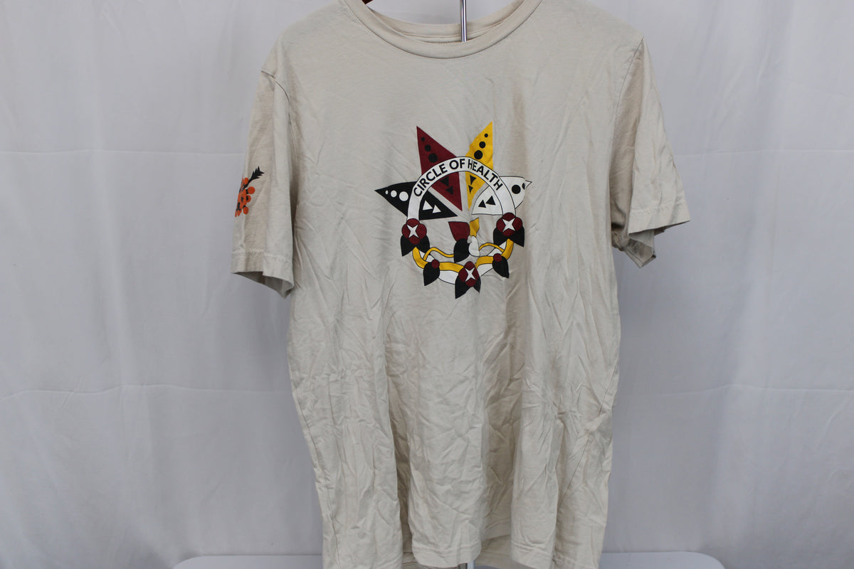 Ponca Tribe of Nebraska Circle of Health logo t-shirt, Men's L