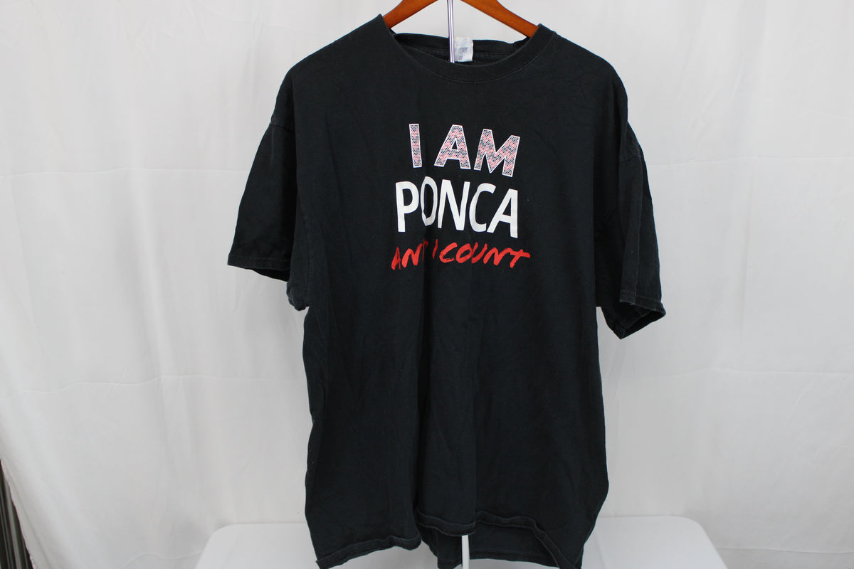 Port & Company I am Ponca and I Count 2020 U.S. Census logo t-shirt, Men's XXL
