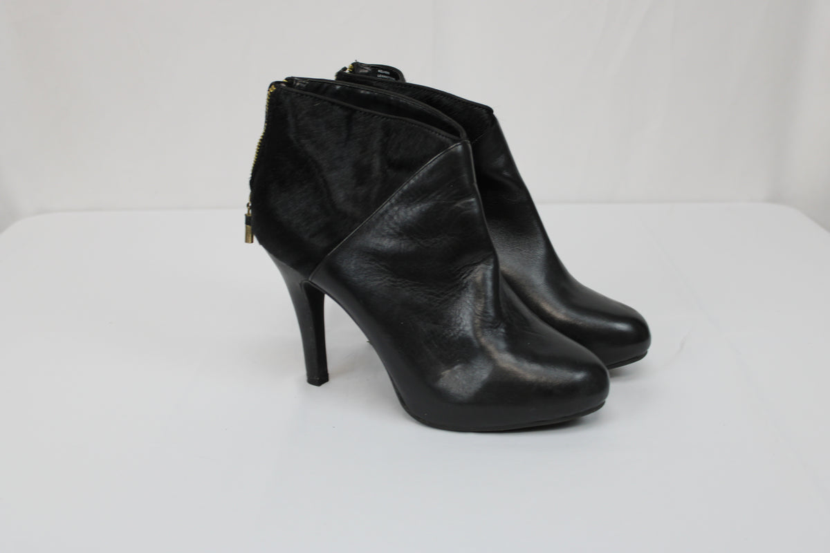 ...Me Too platform pump, cow hair and full grain leather upper, Women's 10