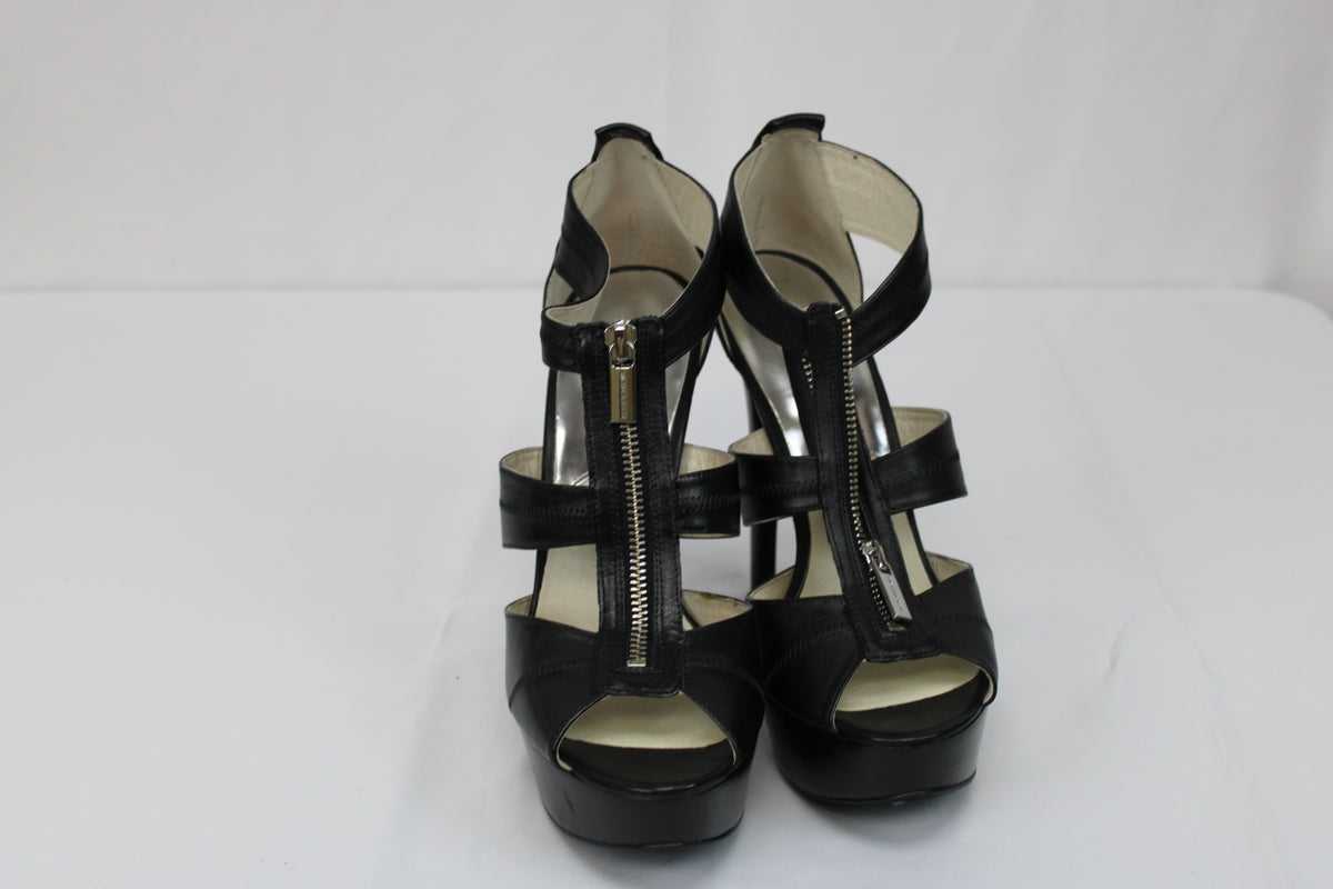 Michael Kors Berkley platform sandal, black patent, Women's 10