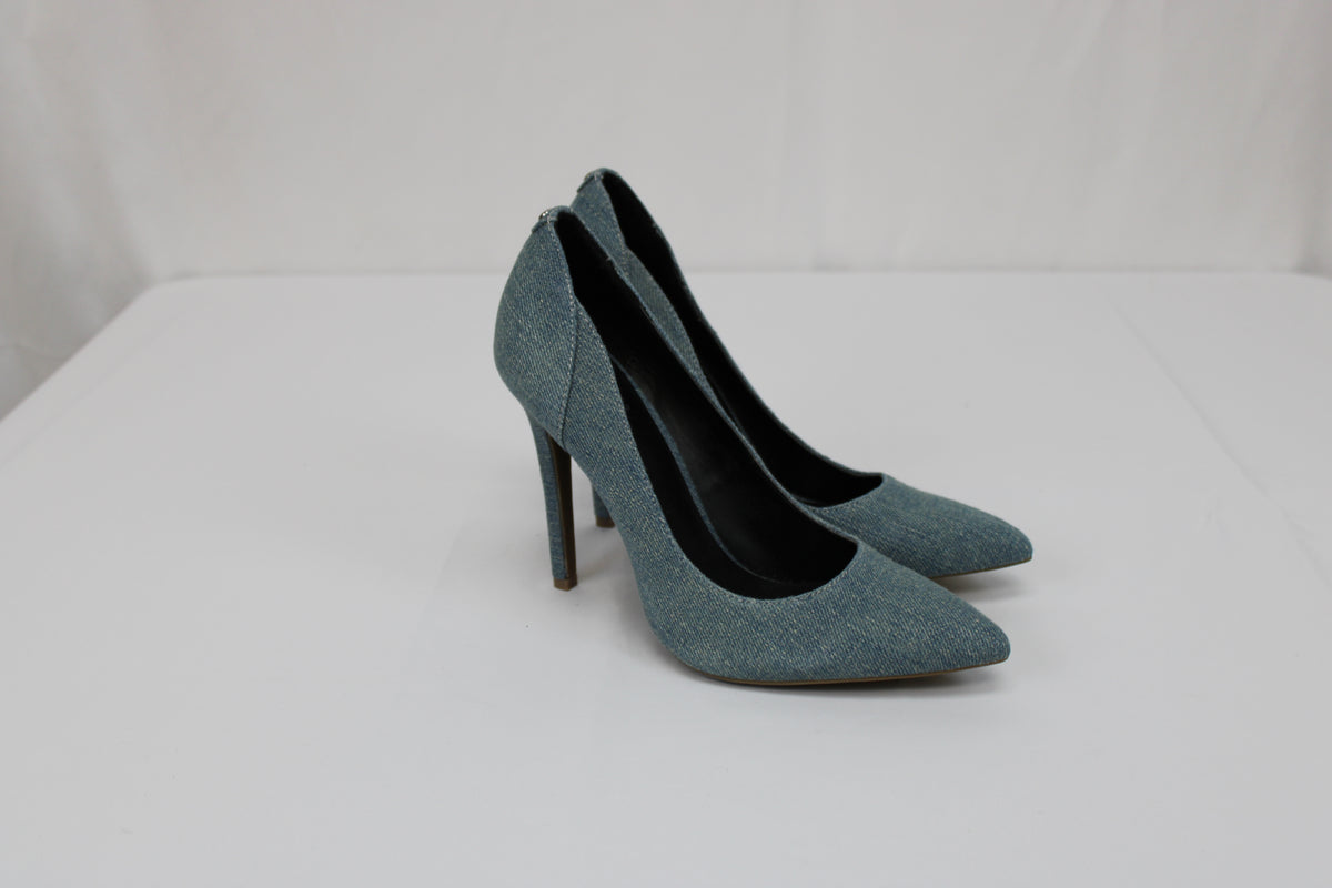 Guess denim cloth stiletto pump, Women's 7.5