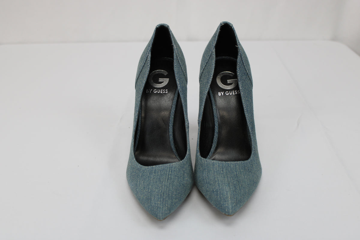 Guess denim cloth stiletto pump, Women's 7.5