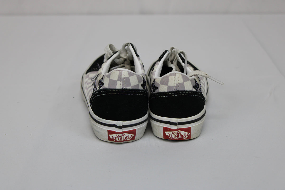 Vans classic low top canvas sneaker, butterfly/checkered, Kid's 11