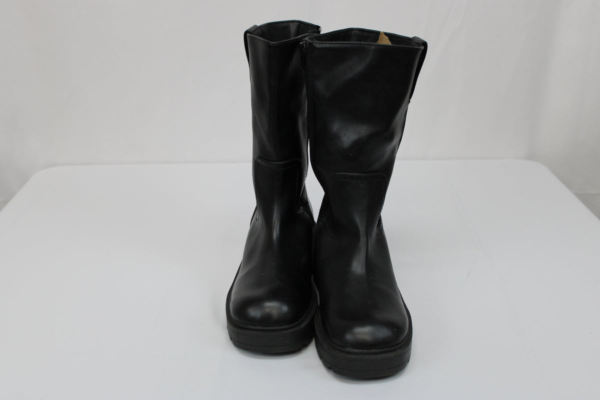 No Boundaries mid calf zipper enclosure harness boot, like new, Women's 7