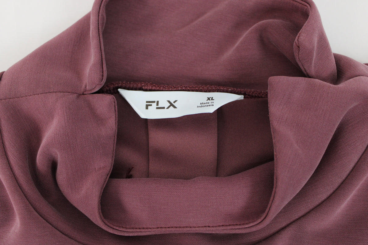 FLX cowl collar polyester moisture wicking sweatshirt, Women's XL