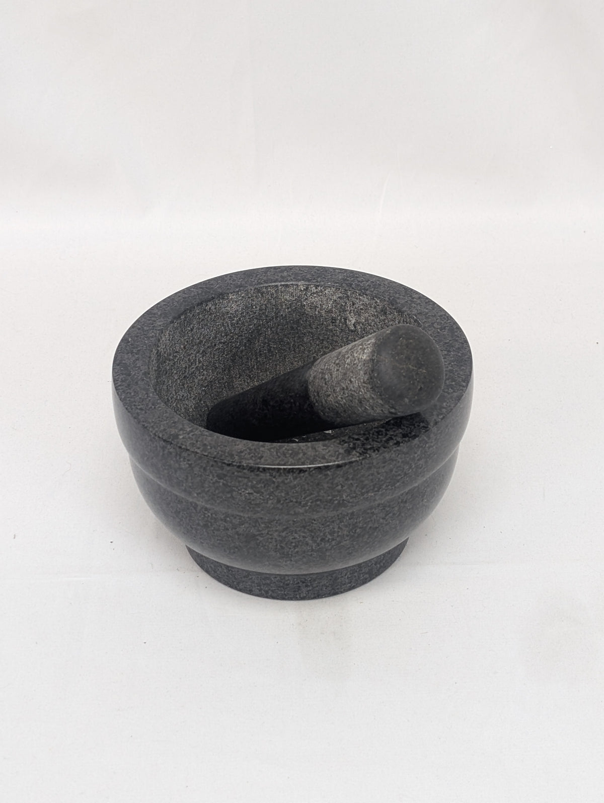 8 inch hand crafted mortar and pestle set, real stone